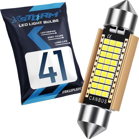 Bombilla LED C5W C3W Xstorm C12 41mm 42mm Tubo Canbus - 1 unidad. (1/5)