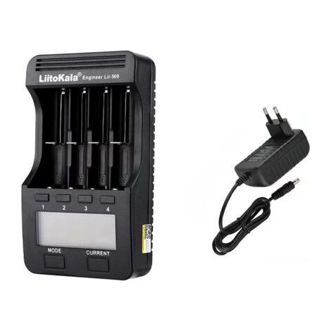 Chargeur De Batterie Lii-500 Chargeur Intelligent Avec 4 Emplacements De Batterie Ecran Lcd Pour Support De Batteries Rechargeables Ni-Mh Ni-Cd Li-Ion(Chargeur) (1/5)