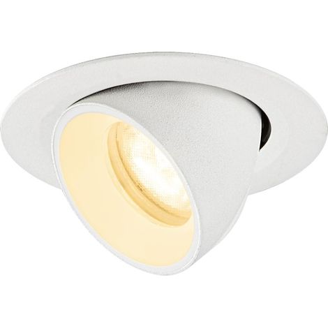 Spot encastré NUMINOS® GIMBLE XS intérieur 3000 K 55° IP20 rond blanc - SLV - 1010060