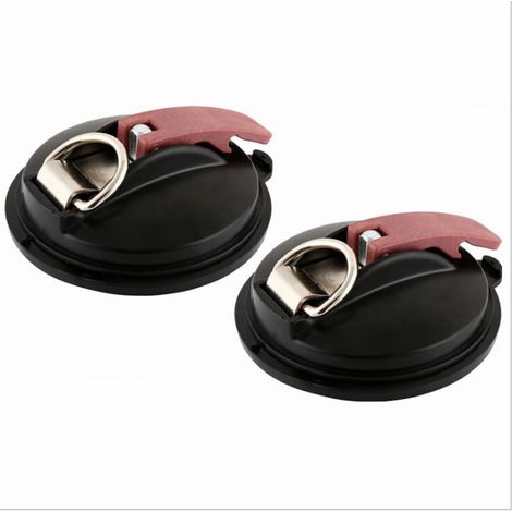 Lot de 2 Ventouse pour Voiture Multifonction Max.22KG pour Auvent Pare- Bâche Et Couverture De Véhicule(rouge)