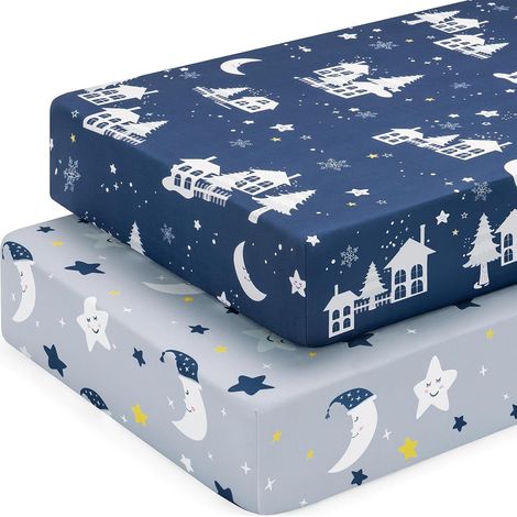 Fitted Sheet 60 x 120 cm for Baby and Children's Bed Mattress (1/5)