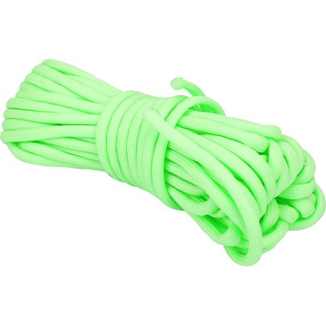 Corde Parachute Lumineuse 10M 9 Ames Nylon 140kg Pour Camping Randonnee Extérieur Vert - 1 Pièce (1/5)