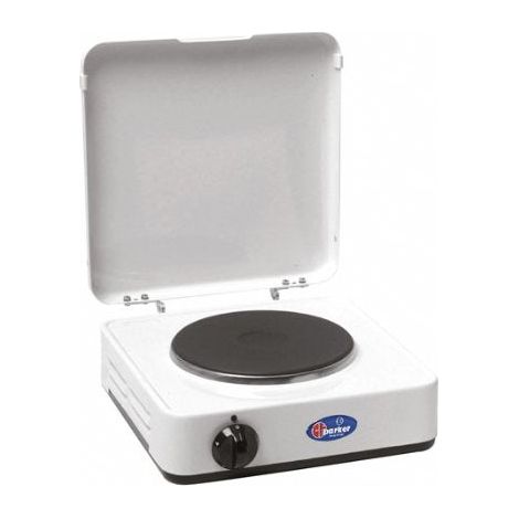 CFParker Fornello ad 1 una piastra elettrica 1500 Watt REGOLABILE portatile con coperchio made in Italy - 5321PC