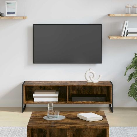 vidaXL Mobile TV Quercia Fumosa 100 x 36.5 x 30.5 cm Legno