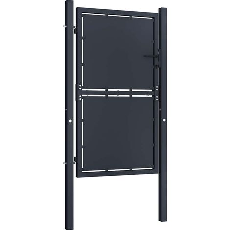 Maison Exclusive - Gartentor aus Stahl 100 x 125 cm Anthrazit