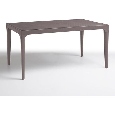 Rechteckiger Außentisch 150x90cm GartenBarRestaurant Oslo - Taubengrau