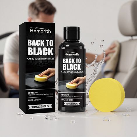 Kunststoff-Reinigungsmittel für die Autoinnenreinigung, -aufbereitung, Lackauffrischung, Politur und Pflege – 100 ml x 1 + Schwamm x 1 -- BIEMMEDUE (1/5)