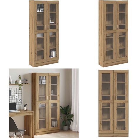 vidaXL Highboard Artisan-Eiche 82,5x30,5x185 cm Holzwerkstoff (1/5)