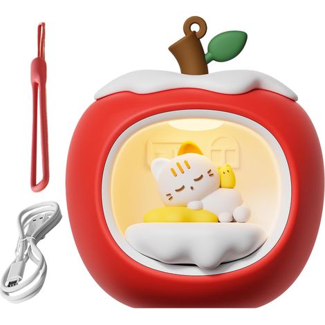 Veilleuse Mignonne Lampe de Chevet 3D Maison Fruit avec Lanière (1/5)