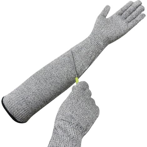Gants de jardinage longs - gants de taille, gants de travail protecteurs, matériau résistant à la perforation, adaptés au désherbage et à la plantation. (1/5)