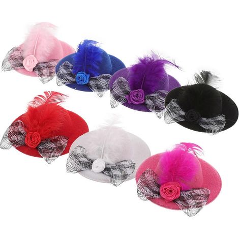 Chapeaux miniatures pour cheveux de poupée compatibles avec les loisirs créatifs, avec 6 accessoires compatibles. (1/5)