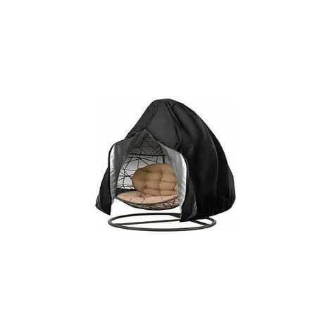 BUNTHAUS Housse Chaise d'oeuf Patio, Housse Chaise d'oeuf Suspendue imperméable, Housse balançoire d'oeuf balançoire extérieure Robuste, Housse Chaise balançoire Osier rotin Jardin Coupe-Vent 200230cm (1/4)