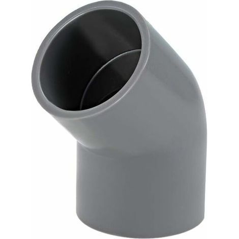 Raccord de tuyau en PVC Coudé 45 degrés Gris,Lot de 10 raccords de tuyau en PVC coudé à 45 degrés Gris 32 mm (1/4)