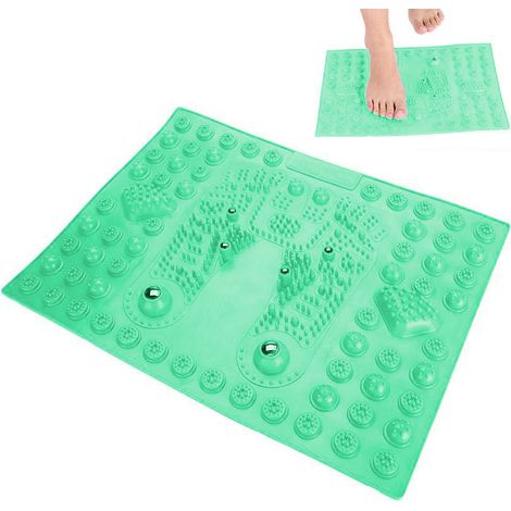 Tapis d’acupression luxueux pour réflexologie, thérapie pyramidale et bien-être des pieds (1/4)