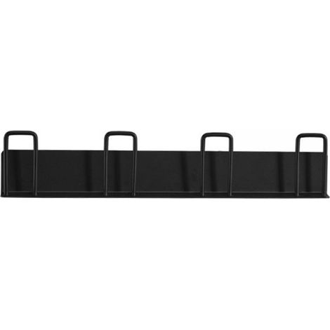 Porte-tasses mural, sans perçage, crochets porte-tasses à café, convient aux cuisines, salons et bureaux, organisateur de tasses élégant et pratique (noir). (1/5)
