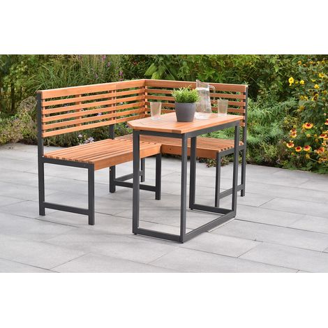 Eckbank Set, Eckbank, 1 Klappentisch 90 x 50 x 75 cm.