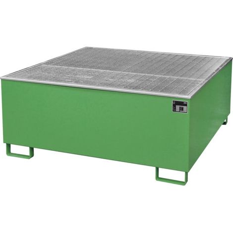 Bauer Südlohn Bac de récupération AW 1000/PE, peint, vert réséda
