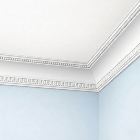 Corniche plafond C164 12,6 x 12,6 cm - Polyuréthane Cimaises &+ (1/3)