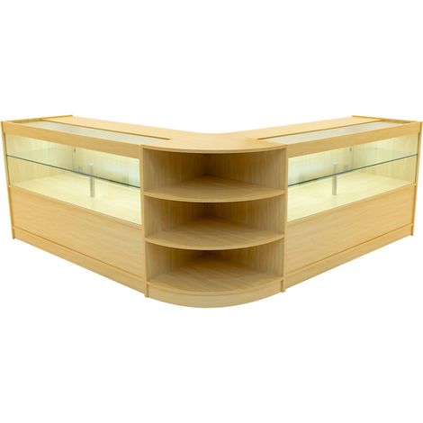 Andromeda LED Shop Counter Set LM60 & 2 x C1500 - Maple