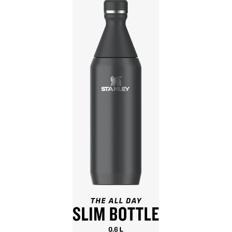 Stanley All Day Slim Flasche schwarz 0,6 L