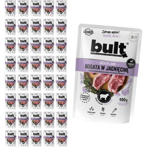 Alimento húmedo para perros BULT, cordero, sobre de 40 x 100 g (1/2)