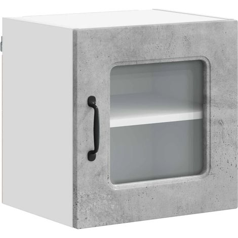 Armario de cocina moderno utilitario 40 x 31 x 40 cm de madera contrachapada gris hormigón 020053519 (1/5)