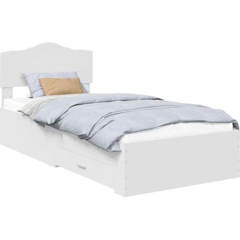 Estructura de cama con cajón 90 x 190 cm Madera de ingeniería vidaXL (1/5)