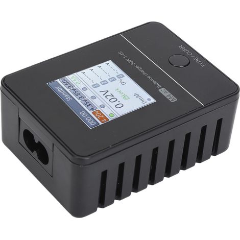 Chargeur d'équilibrage RC M4AC avec écran IPS 1,54 pouce, alimentation CA 100-240 V, noir, pour batteries LiPo RC LiHV Life 1-4S, prise UE XT30 (1/5)