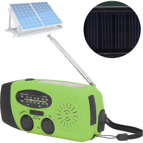 Handkurbel-Solarradio, multifunktionales Solarradio, Handkurbel-Taschenlampe zur Katastrophenvorsorge, umweltfreundliches amerikanisches Modell (1/5)