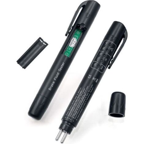 Testeur De Liquide De Frein - Numérique - Pour Voiture - 15 cm - En Plastique - Alimentation 1 W - 1 Pièce (1/4)