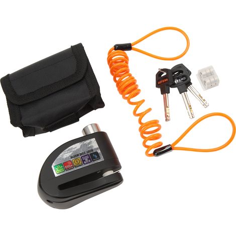 110db antivol disque moto acier inoxydable antirouille imperméable pour motocyclette vélo scooter (1/5)