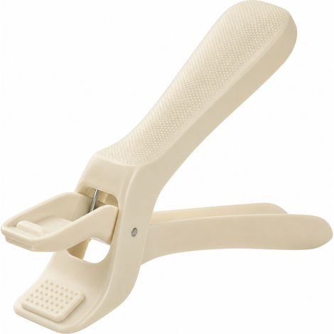 Pince de cuisine anti-brûlure pour bols et assiettes, beige (1/5)