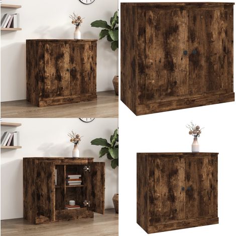 Sideboard Räuchereiche 70x35,5x67,5 cm Holzwerkstoff - Holzkommode - Räuchereiche (1/5)