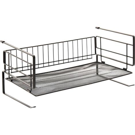 Rangement Sous Étagère "Spacy" 38cm Noir (1/3)