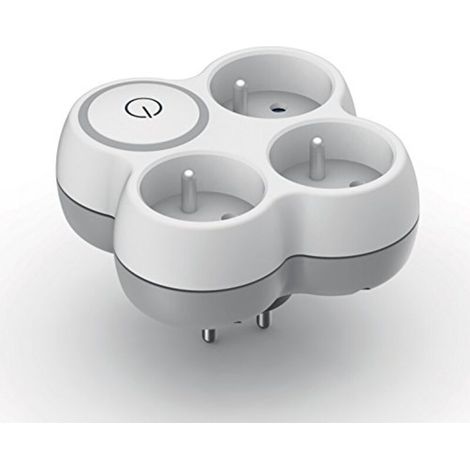 – Multiprise 3 prises avec interrupteur – Puissance 16A – Protection contre surcharges – Design moderne blanc et gris