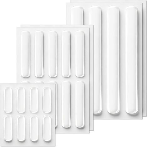 Almohadillas protectoras de silicona transparente para muebles, tiradores de puertas, tope de goma para muebles, silicona blanca, baño