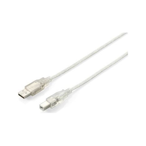 CABLE USB-A A USB-B 3M EQUIP USB 2.0 TRANSPARENTE 3M