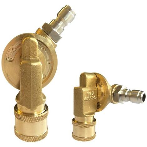 Adaptateur de buse pour nettoyeur haute pression, déconnexion rapide 1/4", 240 degrés, 7 angles réglables, 4500 PSI (1/5)