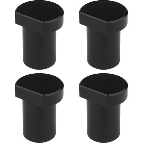 Lot de 4 colliers de serrage en acier inoxydable pour établi de menuiserie,bouchon de positionnement pour trou de chien 20 mm (20 mm,noir) (1/5)