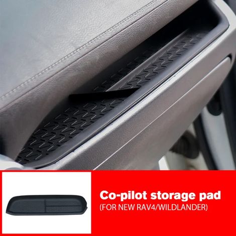(Côté passager) Organisateur de console centrale - Boîte de rangement principale côté passager - Tapis de protection - Plateau de rangement en silicone - Compatible avec Rongfang RAV4 (1/5)