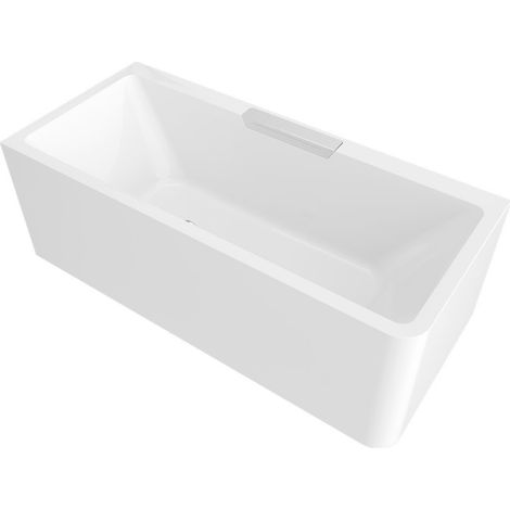 CASCATA L MONOLITH Baignoire Rectangulaire 180x80x60cm, Bec Cascade Inox (1/4)