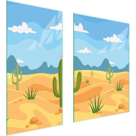 GLASSCHUTZPLATTE 75x52 CACTUS (1/5)