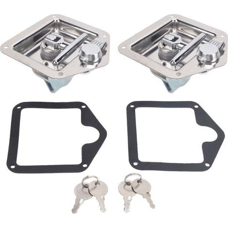 Serrure Boite à Outils T Poignée en Acier Inoxydable Pliable pour Remorque RV
