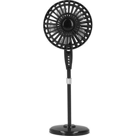 1:12 Maison de Poupée Mini Ventilateur Métal Électrique Modèle Accessoire Meuble Salon Noir (1/5)