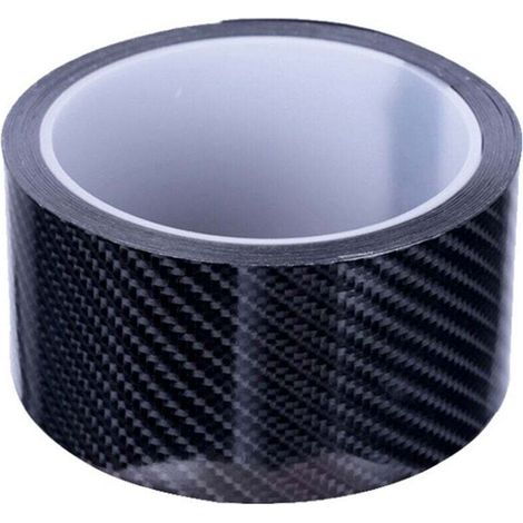 Autocollant Voiture Stickers Fibre de Carbone Film Adhésif Vinyle Auto à l'eau sans Bulle Imperméable Moto Véhicule Noir 5CM3M,Superma