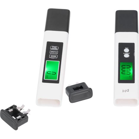 Testeur combiné pH-mètre/TDS-mètre 0,01 pH haute précision, stylo de mesure haute précision ±2 %, testeur de température EC 3 en 1 (A2 (blanc) PH02SL (blanc)) (1/5)
