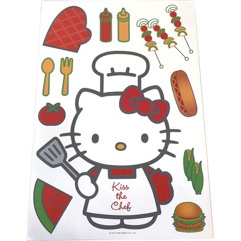 Sticker Deco Géant Hello Kitty Chef (1/2)