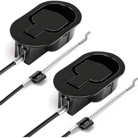 Manija metálica para sillón reclinable, repuestos con cable, palanca de liberación universal para sofá y silla, 2 piezas (1/5)