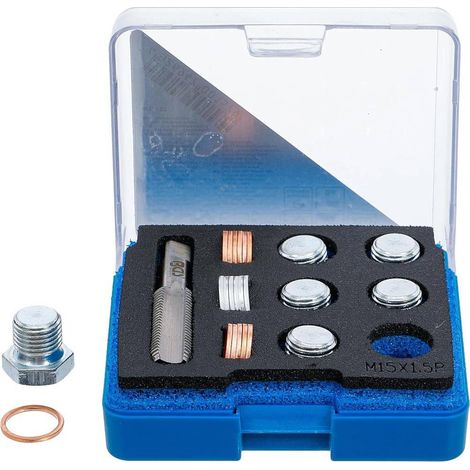 Kit de Réparation pour Carters M15 x 1,5 mm - Réparation Fiable et Pratique, Acier, Pro - D-Work (1/5)