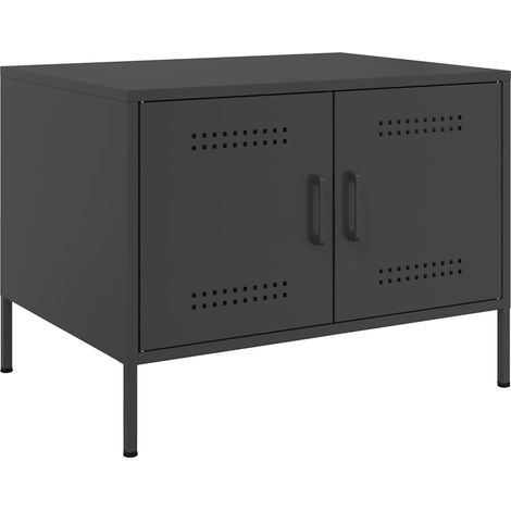 Maison Exclusive - Tavolino da Salotto Nero 68x50x50,5 cm in Acciaio